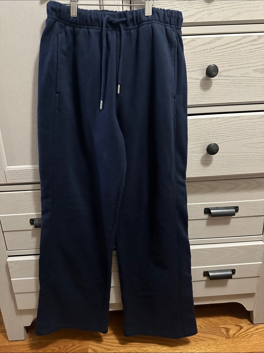 Garage navy colored Ultrafleece straight leg women’s 
sweatpants